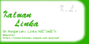 kalman linka business card